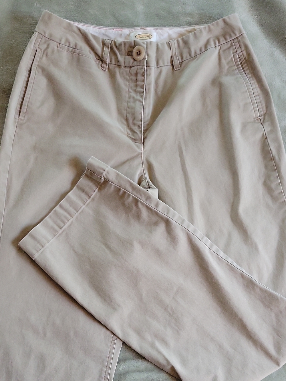 TALBOTS Cotton Stretch Straight Leg Chinos